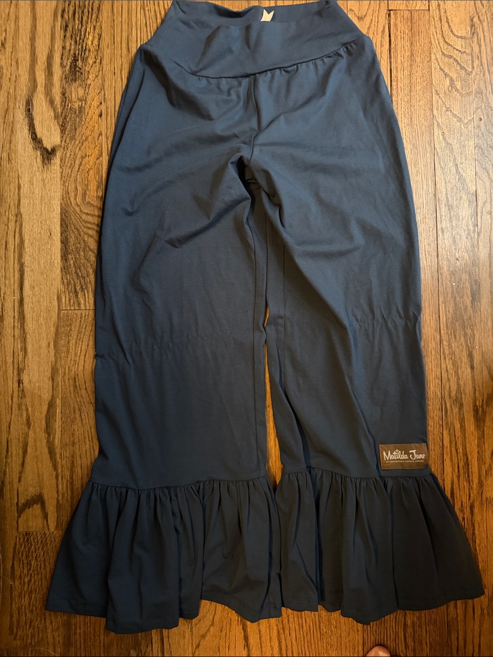 Matilda Jane Navy Ruffle Hem Skirted Pants